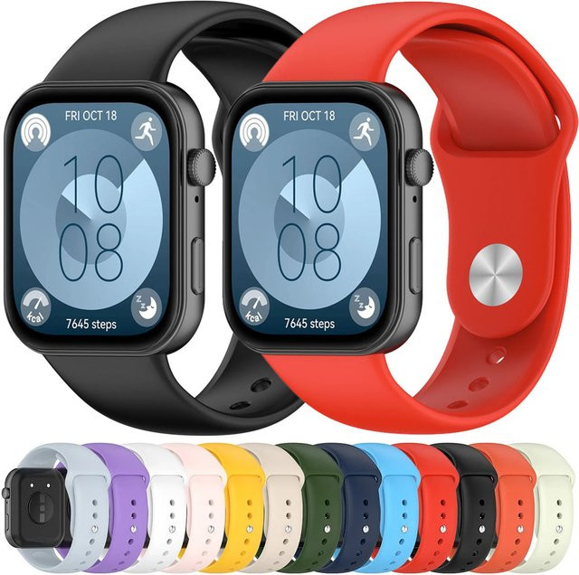 Huawei Uhrenarmband Silikon, Multicolor, Unisex - Bild 1