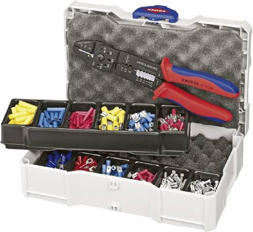 Knipex Crimp-Sortiment 97 90 25 für Kabelverbinder, 13-teilig, mehrfarbig - Bild 1