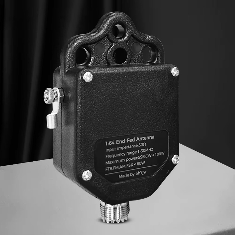 Alloet Balun End Fed Antenne 4-Band 8-Band Halbwellen-Radioantenne für den Außenbereich in Schwarz - Bild 3