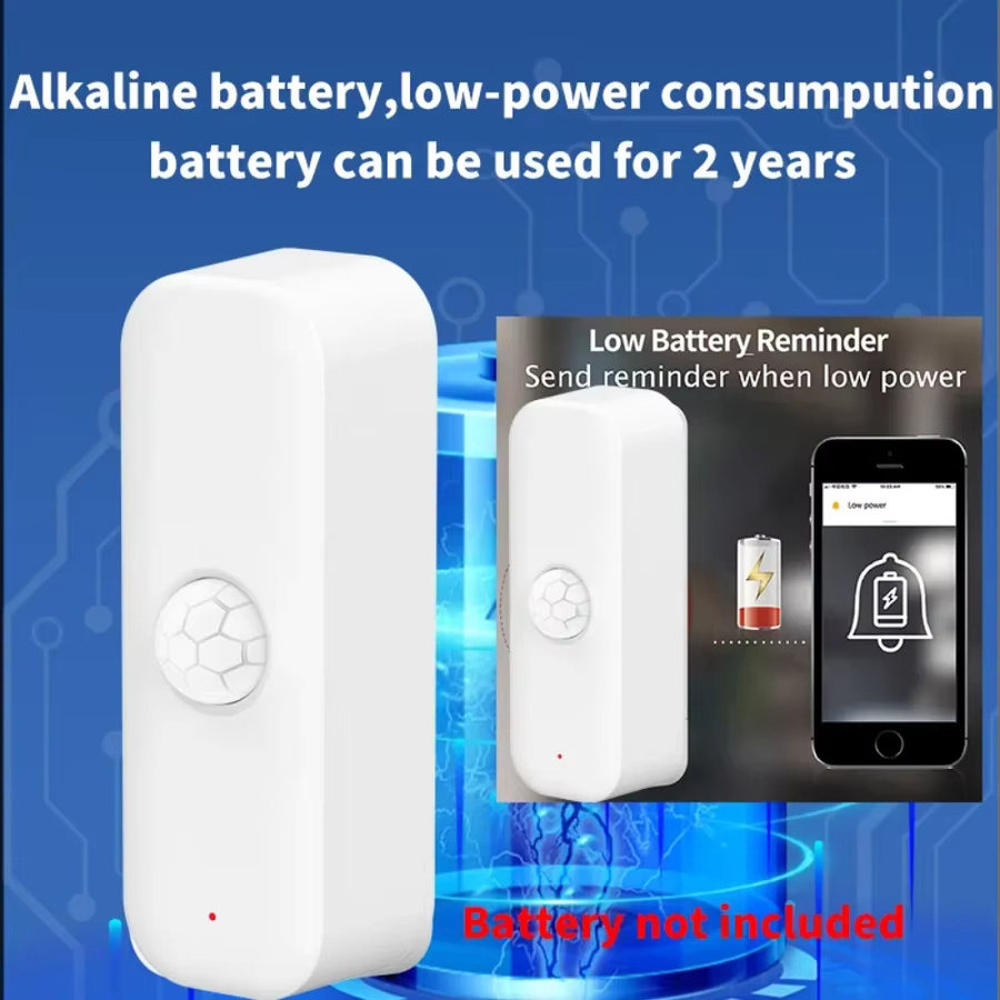 Tuya Smart PIR Bewegungsmelder WiFi und Zigbee zur Einbruchsüberwachung in Weiß - Bild 4