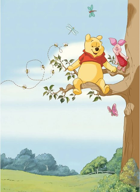 Komar Fototapete Winnie Pooh Tree Multicolor B: 184 cm, H: 254 cm - Bild 1
