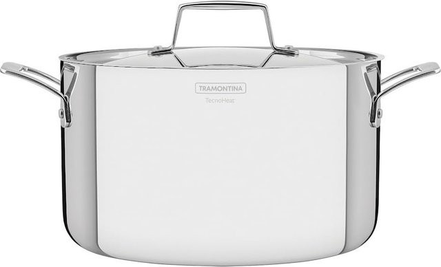 Tramontina Kasserolle Grano aus Edelstahl in Silber, Durchmesser: 20 cm - Bild 1