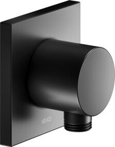 Keuco IXMO Schlauchanschluss eckig schwarz matt mit Rückschlagventil 1/2" Wandmontage - Bild 1