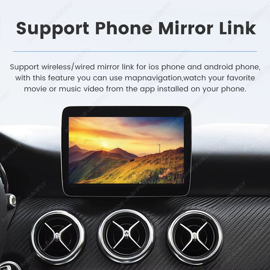 MEKEDE Wireless CarPlay Android Auto Decoder Box für Mercedes Benz NTG4.0 System zur Unterstützung von YouTube und Netflix als Ai Box Upgrade für OEM-Bildschirme - Bild 3