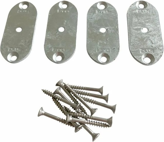 Original PLUS Elementbeschläge aus verzinktem Stahl in Silber - Bild 1