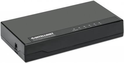 Intellinet 5-Port Gigabit Ethernet Switch Desktop-Format in Schwarz mit Energy Efficient Ethernet IEEE 802.3az - Bild 1