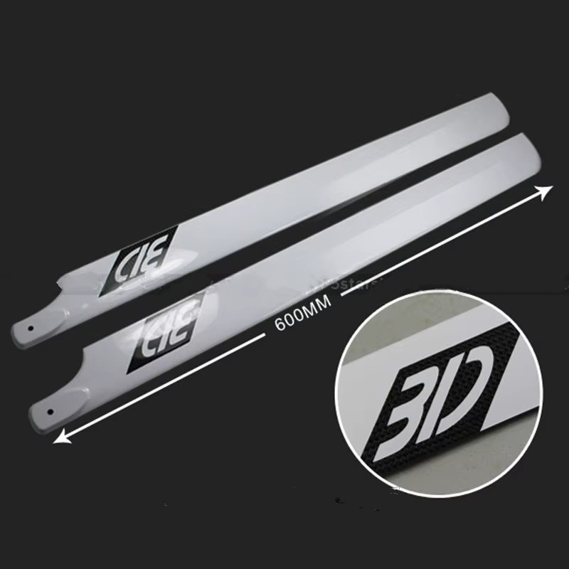 Aling RC Zubehör Hauptblatt, Kohlefaser, Glasfaser, 600 mm - Bild 2