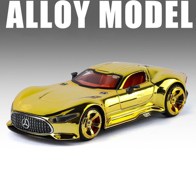 Maisto Benz VISION GT Super Concept Sportwagen Modellauto 1:32 gold - Bild 1