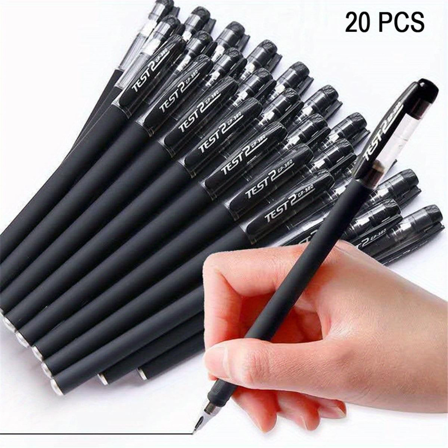 20-teiliges Set schwarze Gelstifte mit 0,5 mm Spitze für geschmeidiges Schreiben - Bild 4