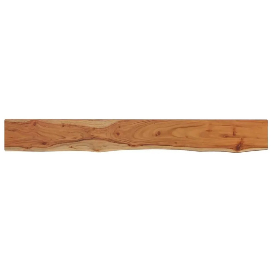 vidaXL Wandregal aus Massivholz Akazie in Braun, Rechteckig mit Baumkante, B/T/H: 180 x 20 x 2,5 cm - Bild 2