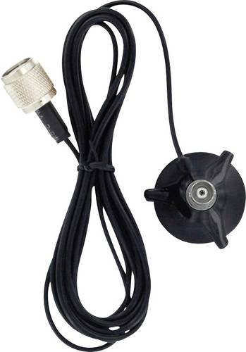 Albrecht Magnethalter Mini Magnetfuß mit TNC Anschluss in Schwarz 6678 - Bild 1