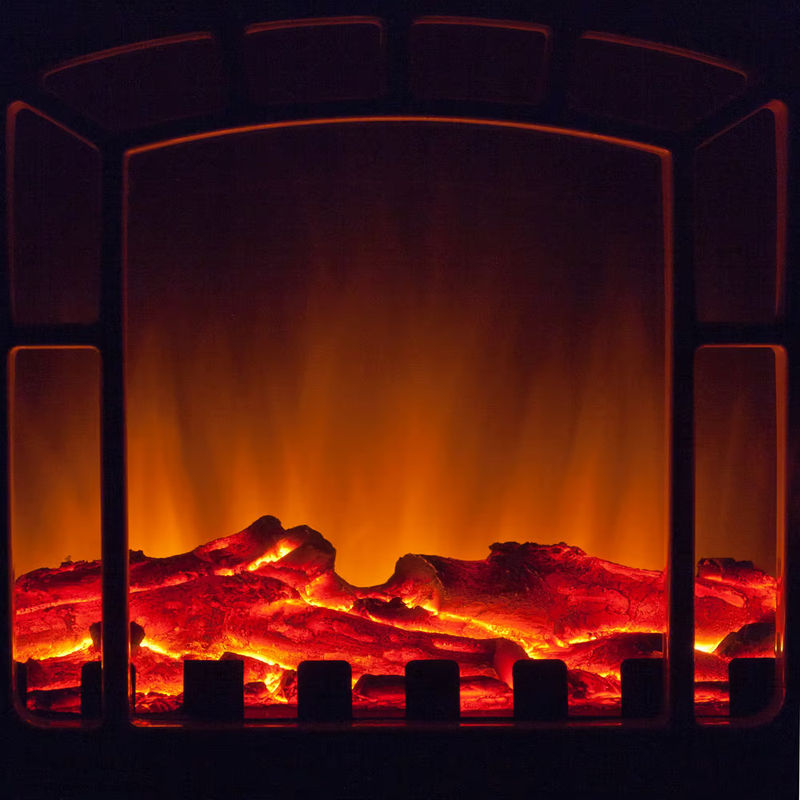 Elektrischer Kamin Monzana in Schwarz mit 2000W Heizung und Flammeneffekt, B/H/T: 57 x 39 x 24 cm - Bild 4