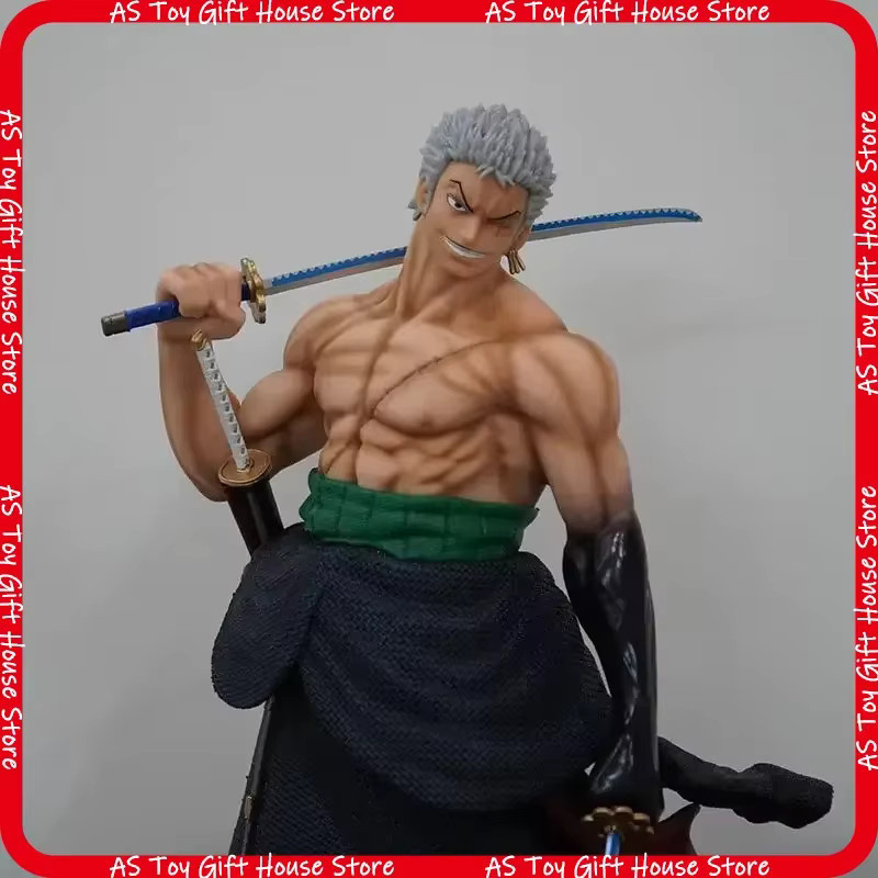 Bandai One Piece Roronoa Zoro Sammlerfigur, 50cm, 5 Austauschbare Köpfe - Bild 3