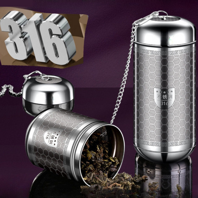 PGY Tee-Ei aus Edelstahl 316 in Silber, rundes Teesieb für Kräuter und Gewürze - Bild 1