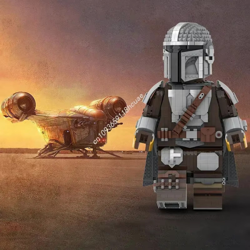 Star Battle The Mandalorian Mega Figure Helm, Bausteine, MOC Modell - Bild 2