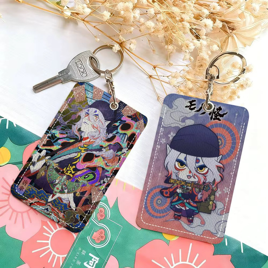 Schlüsselanhänger Leder, Ukiyo-e Anime Mononoke Kusuriuri, Unisex - Bild 2