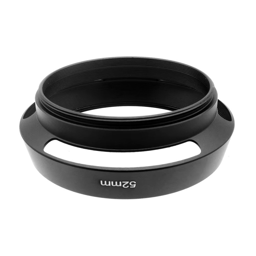 LingoFoto Kamera-Gegenlichtblende in Schwarz, belüftet und einschraubbar für verschiedene Filterdurchmesser von 35 mm bis 82 mm - Bild 2