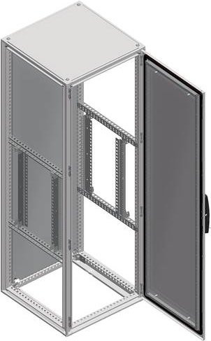 Schneider Electric Spacial SF/SM-19 Teilrahmen fest in Grau aus Stahl, Breite: 20 cm - Bild 1