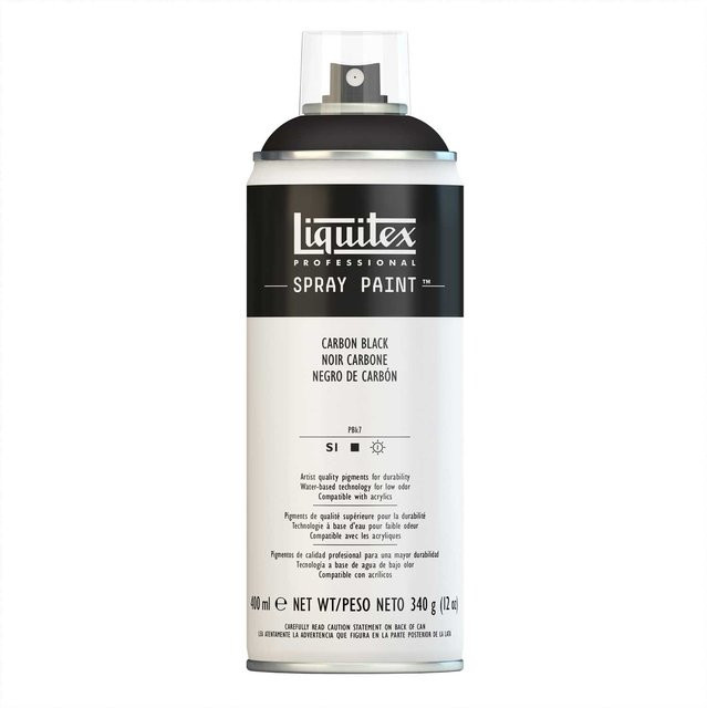 Liquitex Acrylspray Matt Karbonschwarz 400ml - Bild 1