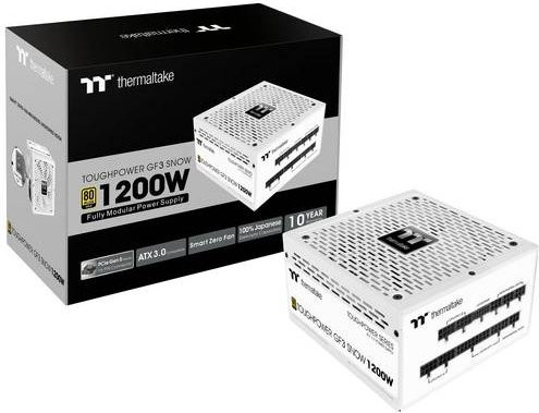 Thermaltake Toughpower GF A3 Snow PC Netzteil 1200W ATX 3.0 PCIe Gen 5.0 80PLUS Gold Weiß - Bild 1