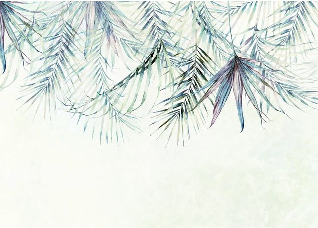 Komar Fototapete Palm Spring in Blau und Grün aus Vlies, B: 350 cm, H: 250 cm - Bild 1