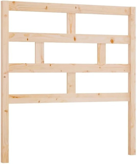 vidaXL Kopfteil aus Massivholz Kiefer in Braun, rustikal, B/H: 81 x 100 cm - Bild 1