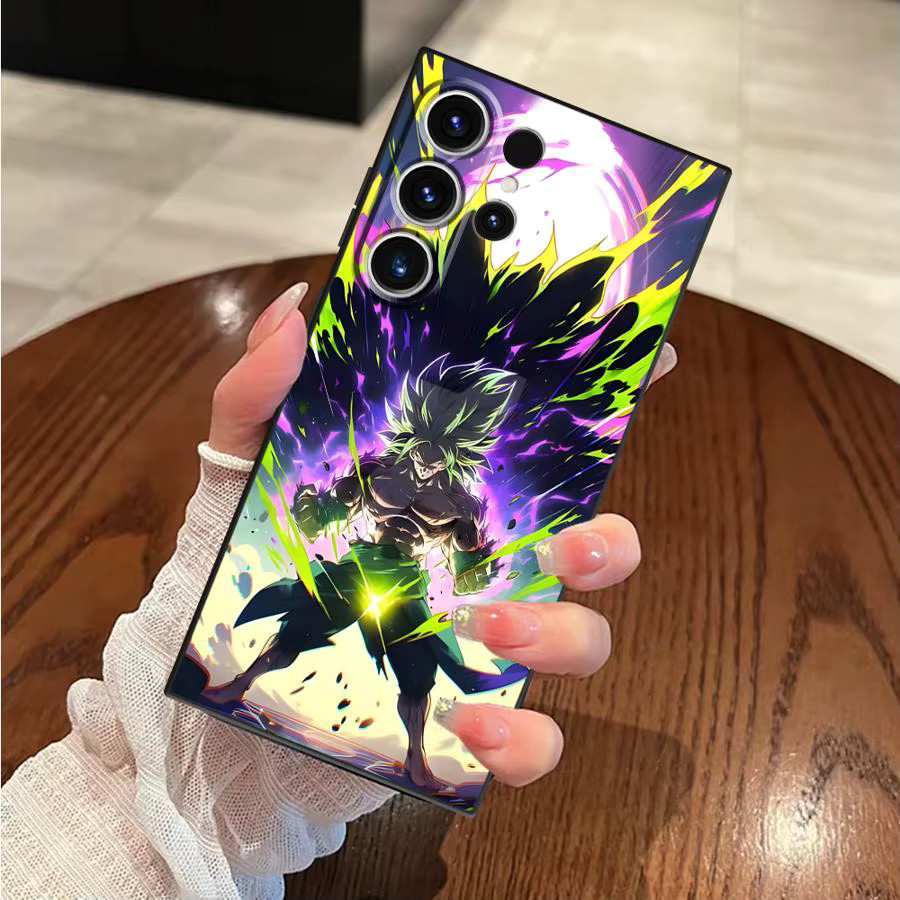 Samsung Handyhülle Dragon Ball Goku Design in Schwarz für Galaxy S25 Edge S24 Plus S23 Ultra S21 FE S20 - Bild 3