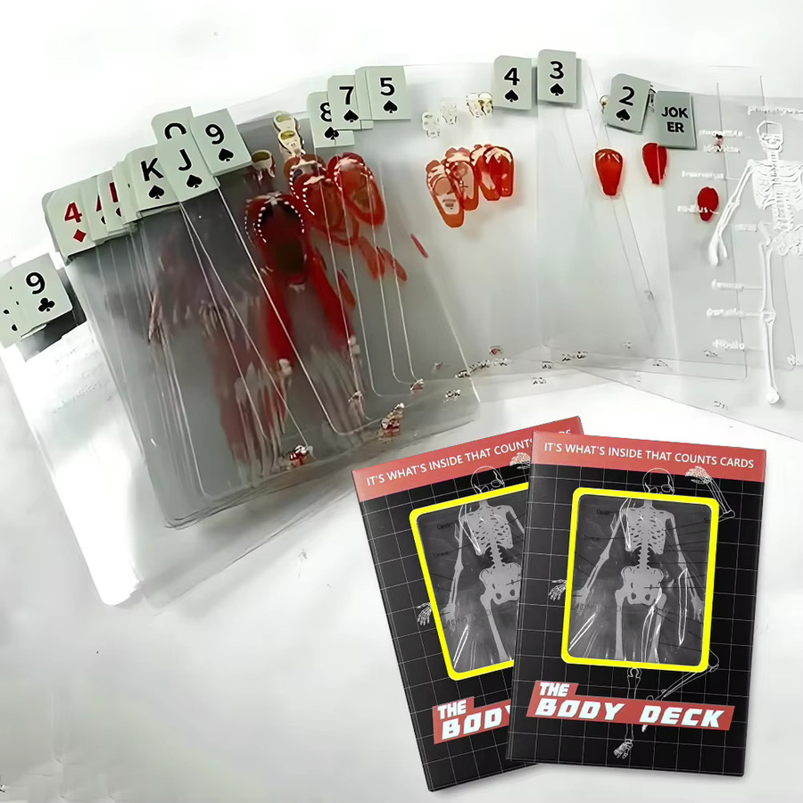 Alloet The Body Deck Cards, transparente Spielkarten, Kunststoff - Bild 2
