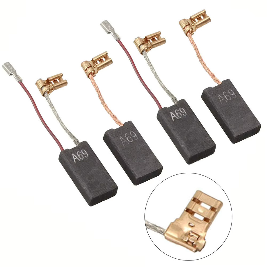 4 Stück Kohlebürsten für Bosch Bohrhammer 11235EVS, 11241EVS und 11248EVS in Schwarz - Bild 2