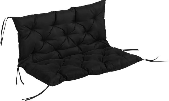 Outsunny Sitzkissen für draußen aus Polyester mit Schaumstoff in Schwarz, B: 100 cm, L: 98 cm, H: 8 cm - Bild 1