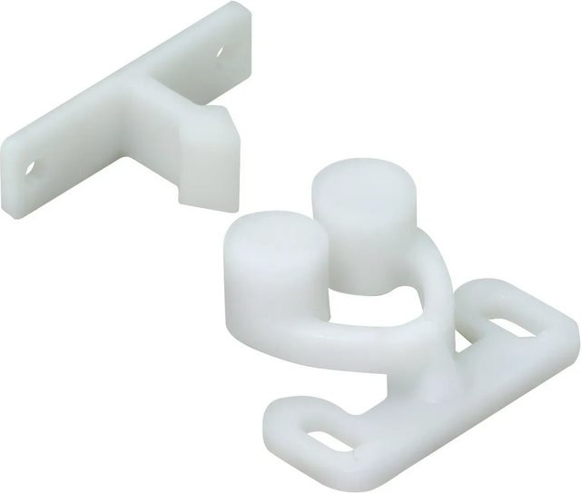 Hettich Schnappverschluss aus Kunststoff in Weiß B: 14 mm, T: 30 mm, H: 25 mm - Bild 1