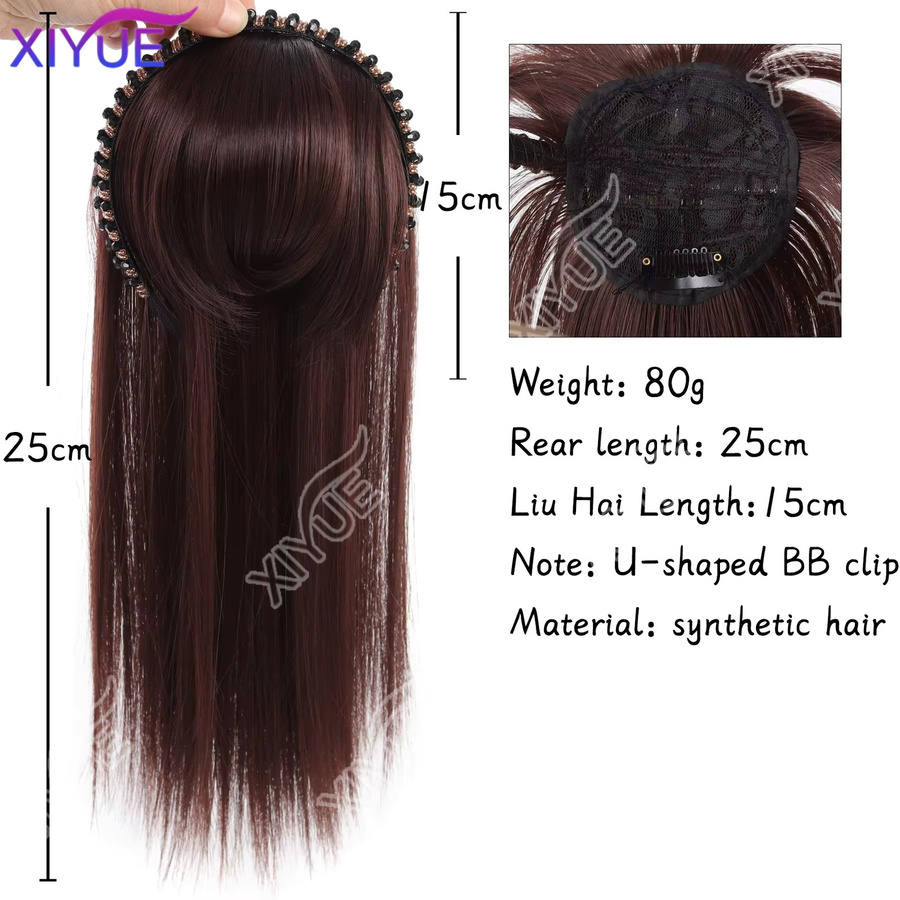 XIYUE Clip-in Pony-Haarteile mit Strassband, gerade, Damen - Bild 2