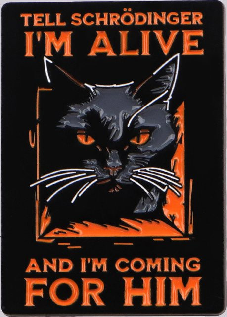 Ramulus Anstecknadel Schwarze Katze Emaille, Damen, Schwarz - Bild 1
