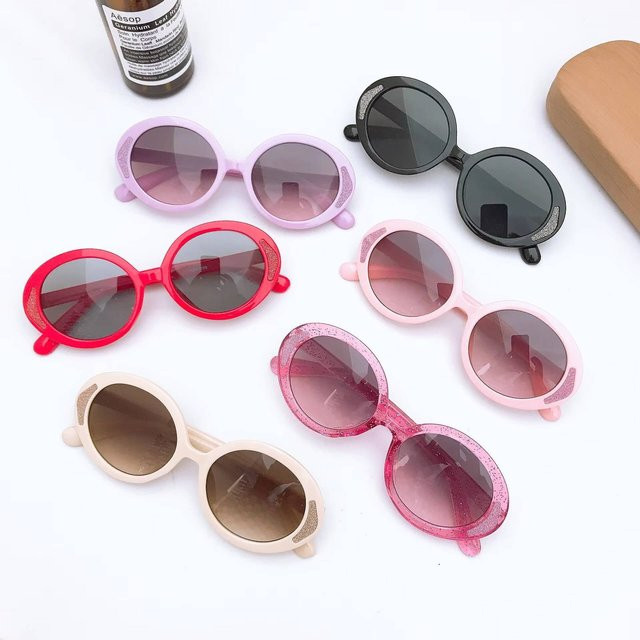 ZUXUB Kinder-Sonnenbrille, rund, Vollrand, Kunststoff - Bild 1