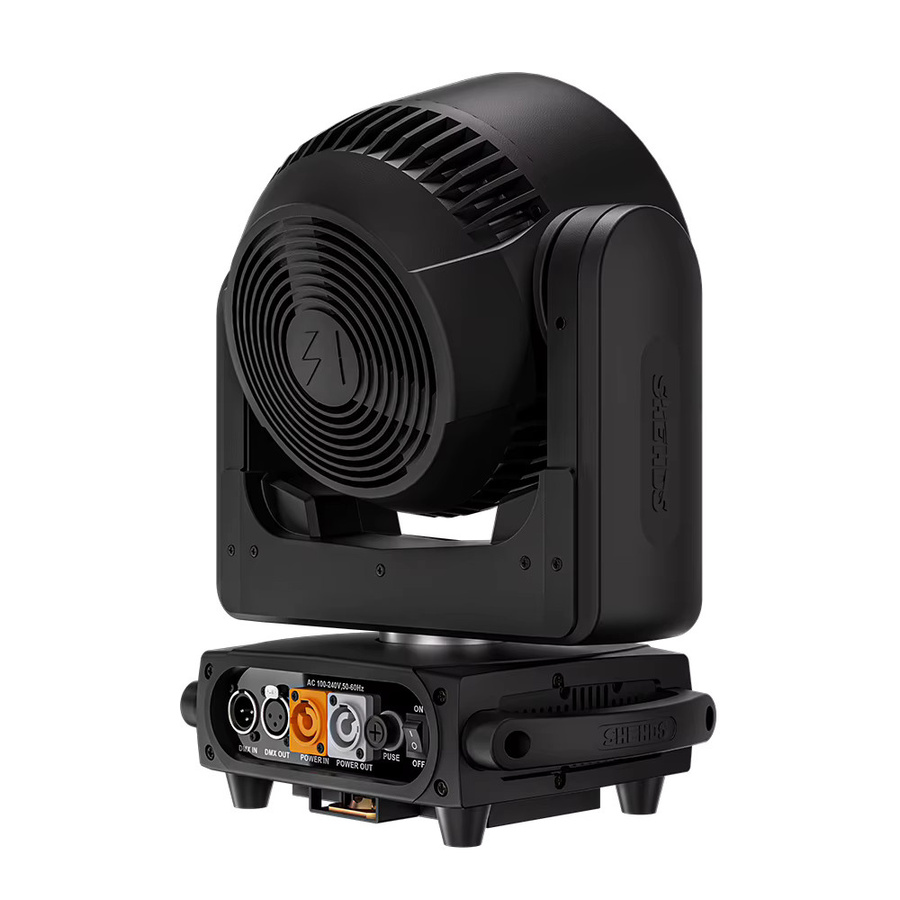 SHEHDS Moving Head LED Wash RGBW mit 19x15W Zoom für DJ, Disco und Bühne, Schwarz - Bild 4