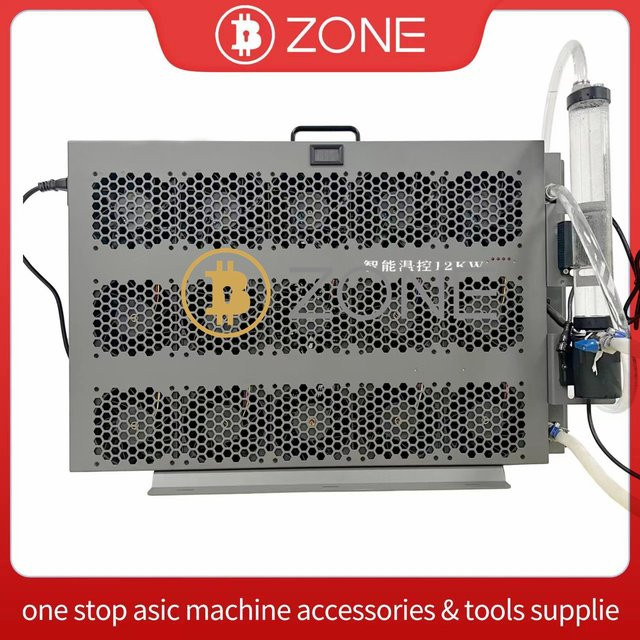 Bitsoloplayer 12 kW wassergekühltes System-Kühler-Set für Antminer Whatsminer S19 S21 M63 M53 Hydro ASIC Miner in Grau - Bild 1