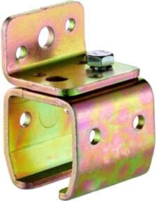 HELM Wandbefestigungsmuffe Modell 401 Pro 400 STA ZN in Silber und Gelb aus verzinktem Stahl - Bild 1