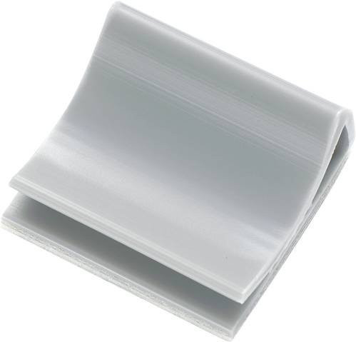TRU Components Befestigungssockel in Grau und Weiß mit Acrylat Kleber für einen maximalen Bündel-Durchmesser von 6,7 mm - Bild 1