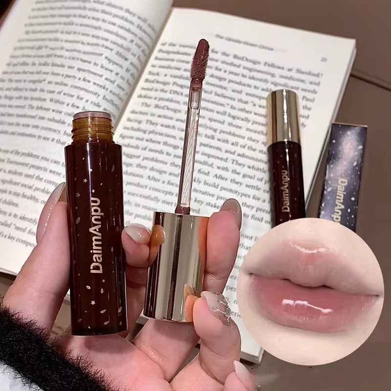 Lip Glaze Gloss, Rot Brown, Glänzend - Bild 2