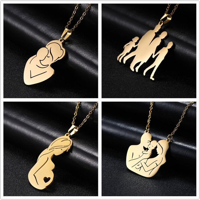 Cazador Anhänger Halskette, Edelstahl, Gold, Unisex - Bild 1