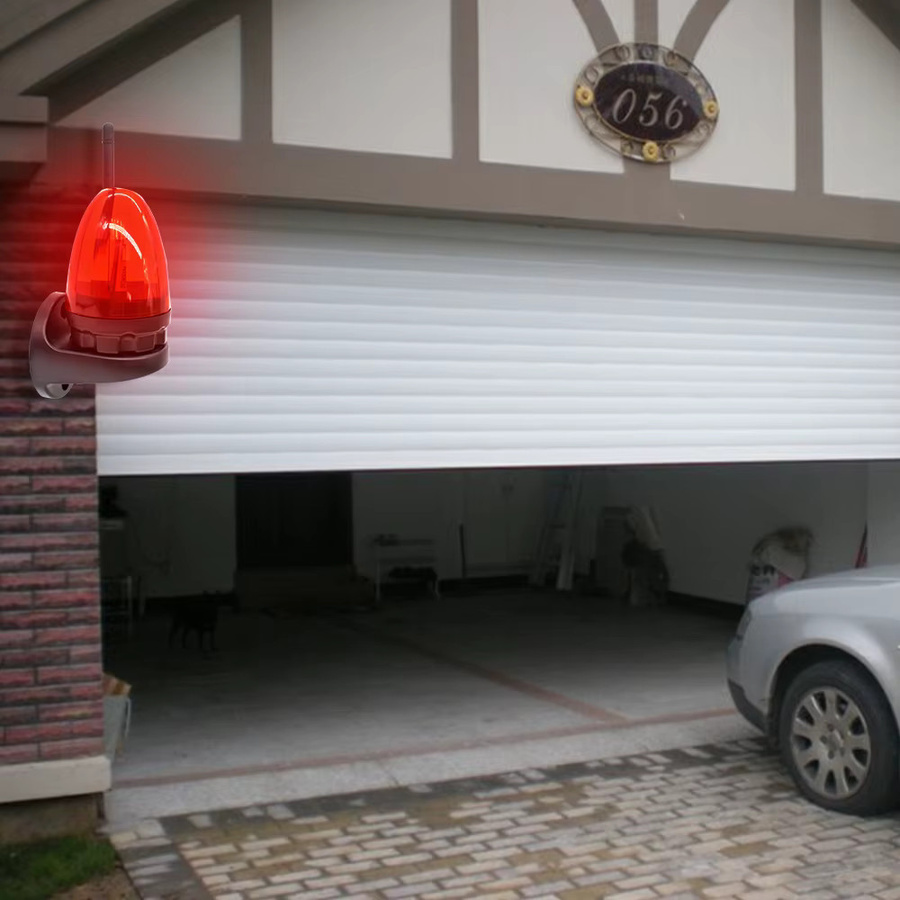 Scimagic-RC Sicherheits-Blitzleuchte Rot, Blinkende Warnlampe für Tor, Barriere, Garage und Einbruchschutz (12-265V AC/DC) - Bild 2