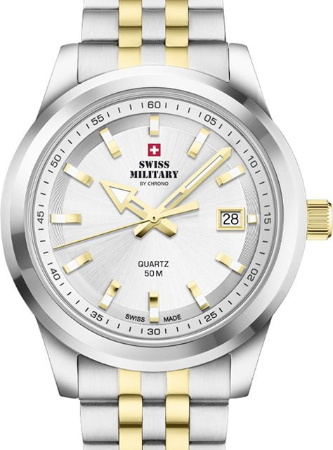 Swiss Military Armbanduhr, Quarz, Edelstahl, 41 mm, Herren - Bild 1