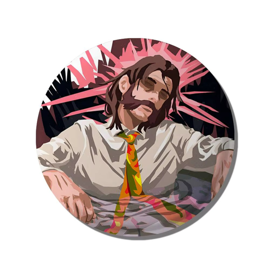 Brosche Game Disco Elysium, Rundes Abzeichen, Unisex - Bild 7