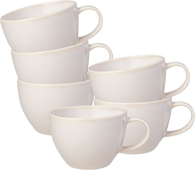 Villeroy & Boch Crafted Kaffeetassen 6er Set in Weiß, 247 ml - Bild 1