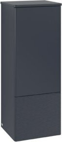 V&B Antao Mittelschrank mit Frontstruktur in Blau, B: 41,4 cm, H: 104 cm, T: 35,6 cm - Bild 1
