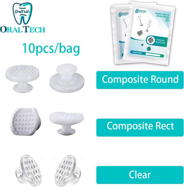 dentst Dental Kieferorthopädische Keramik Lingual Taste, 10 Stück - Bild 1