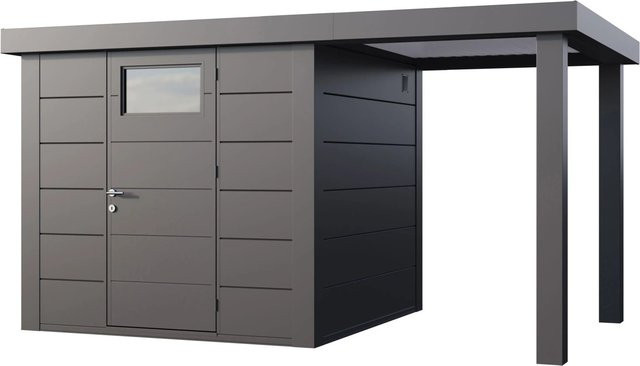 Telluria Gerätehaus Classico in Silberfarben, B/T/H: 426 x 219 x 258 cm - Bild 1