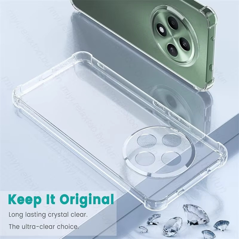 Stoßfeste TPU Schutzhülle für OPPO Reno12F und Reno12FS 5G in Transparent/Klar - Bild 2