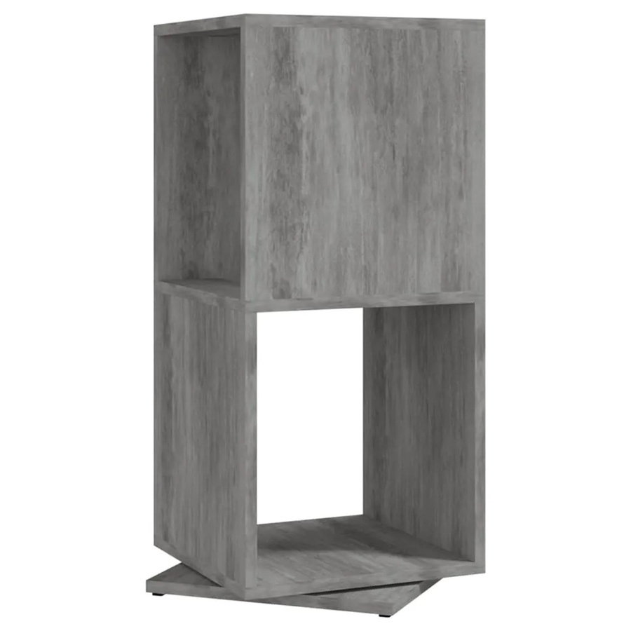 vidaXL Drehregal Grau aus Holzwerkstoff B/T/H: 34,5 x 34,5 x 147,5 cm - Bild 2