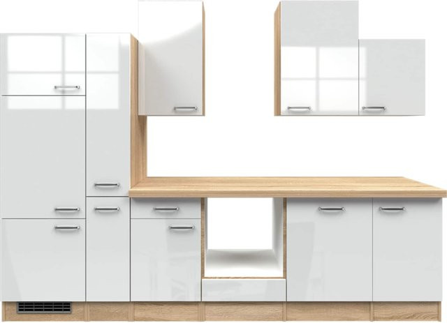 Flex-Well Küchenzeile Valero ohne Elektrogeräte Breite: 310 cm, Tiefe: 57 cm, Höhe: 200 cm - Bild 1